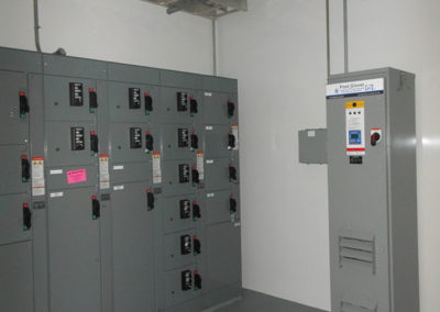 Integrated building example with control equipment