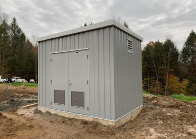Small site erected building example